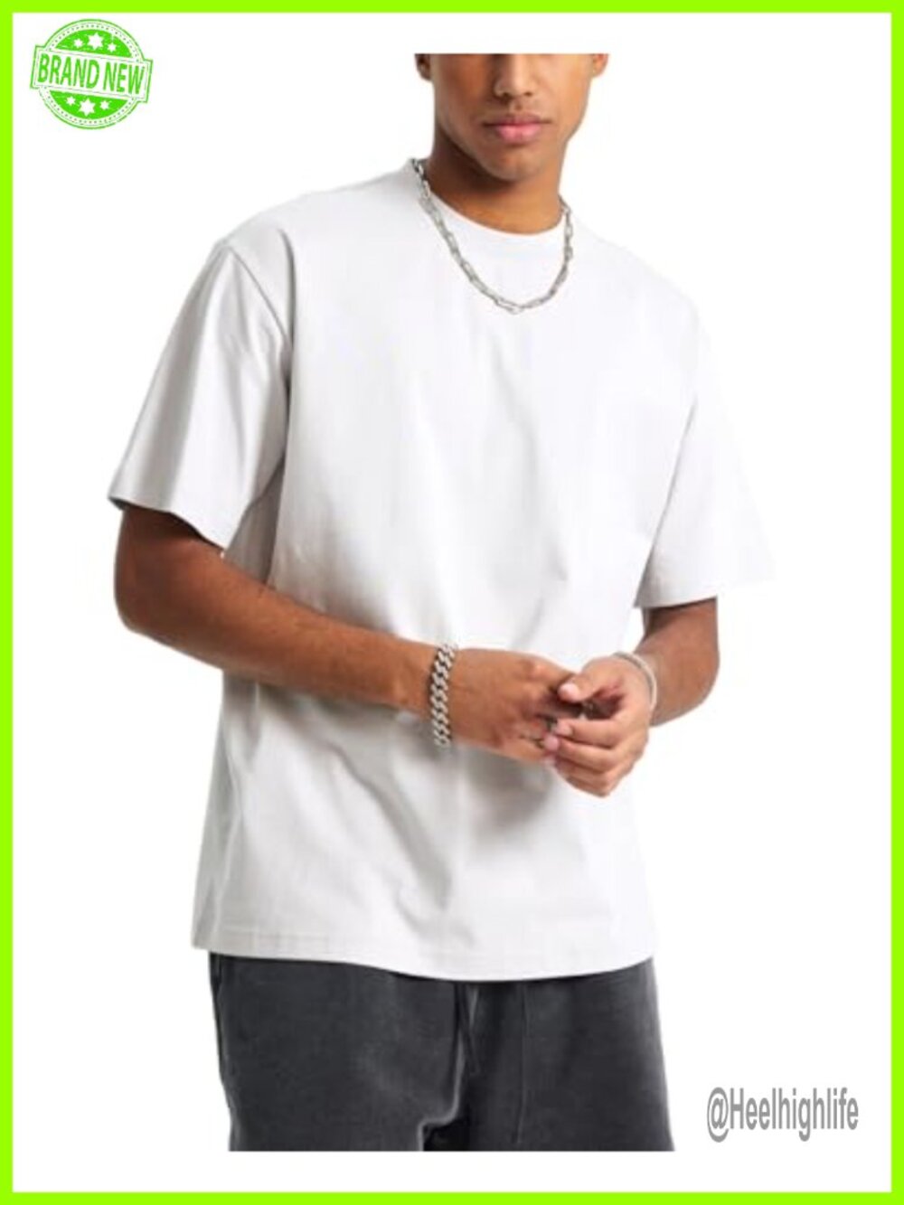 Men's Cotton T-Shirt Short Sleeve Crew Neck Plain Tee Casual Daily Wear
